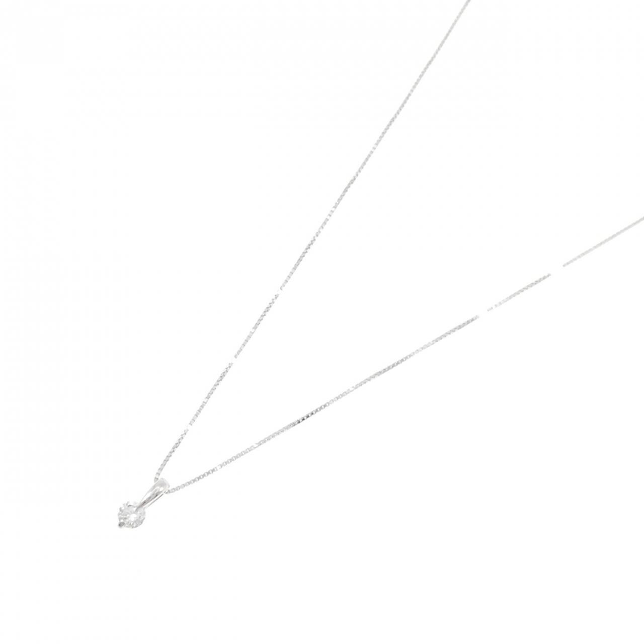 K10WG ダイヤモンド ネックレス 0.15CT