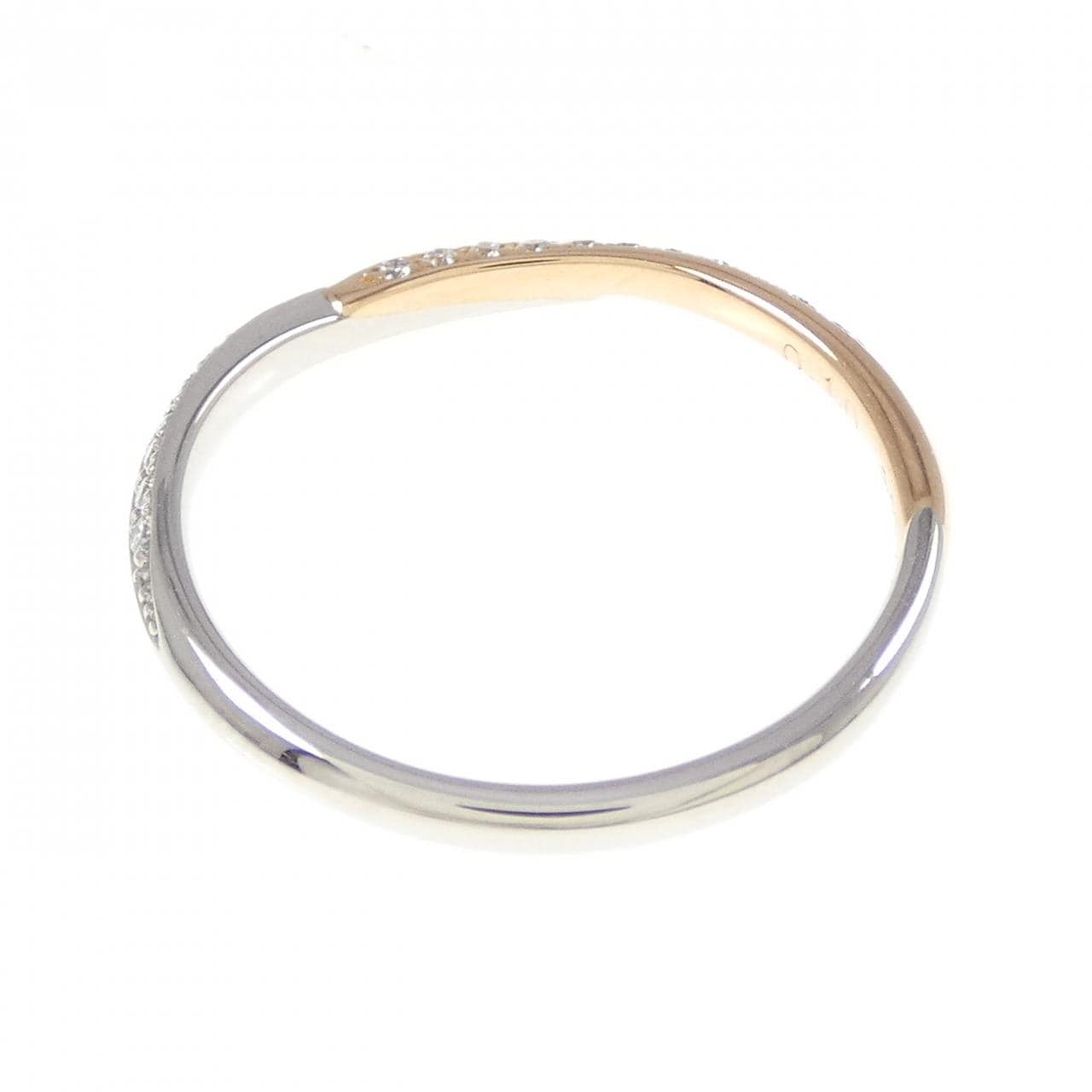 K18PG/PT900 ダイヤモンド リング 0.10CT