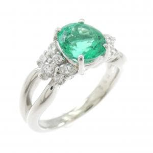PT900 エメラルド リング 1.30CT