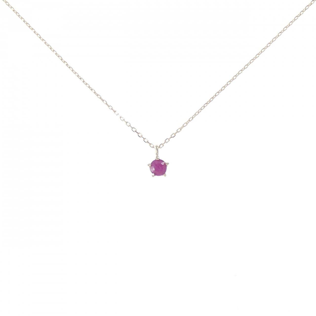 K10YG ルビー ネックレス