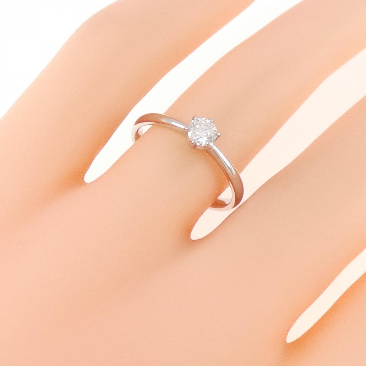 PT900 ダイヤモンド リング 0.231CT F VS2 3EXT H&C