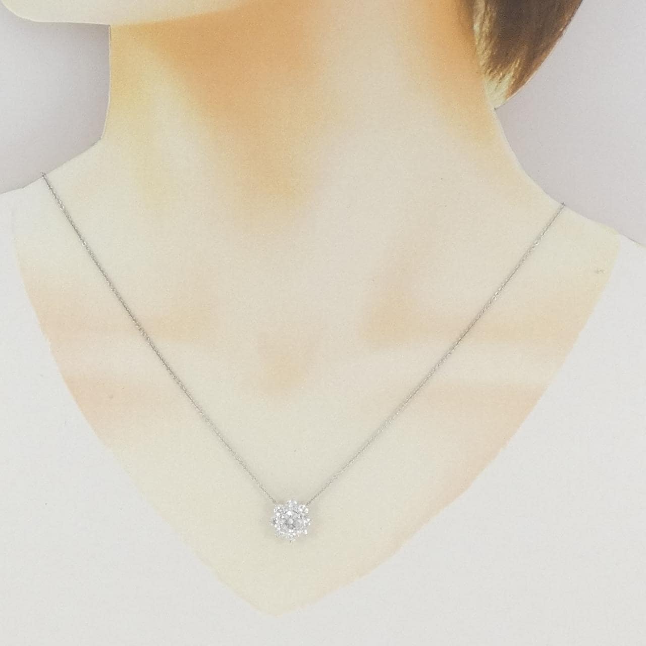 ハリーウィンストン サンフラワー スモール ネックレス 0.70CT