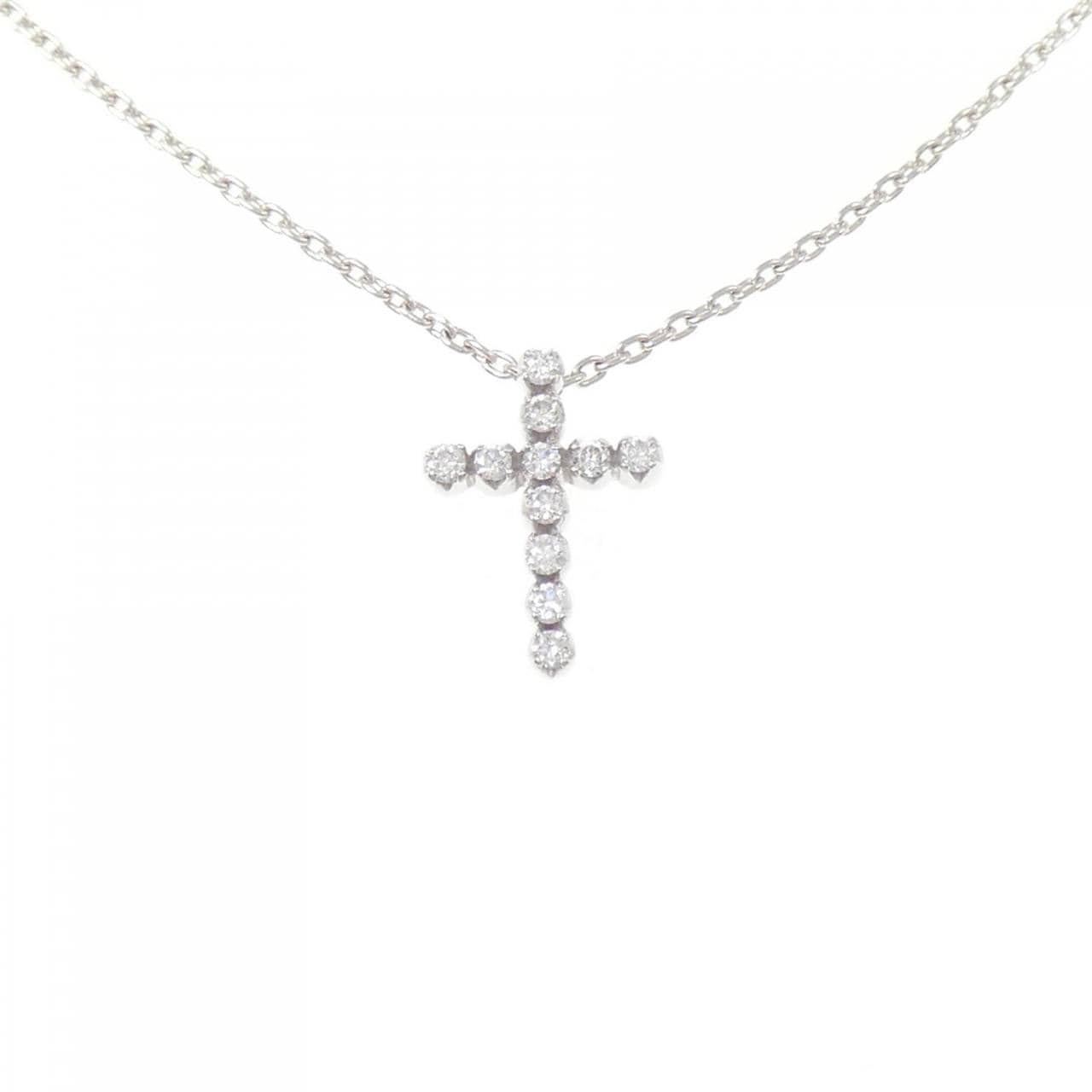 スタージュエリー クロス ネックレス 0.1CT