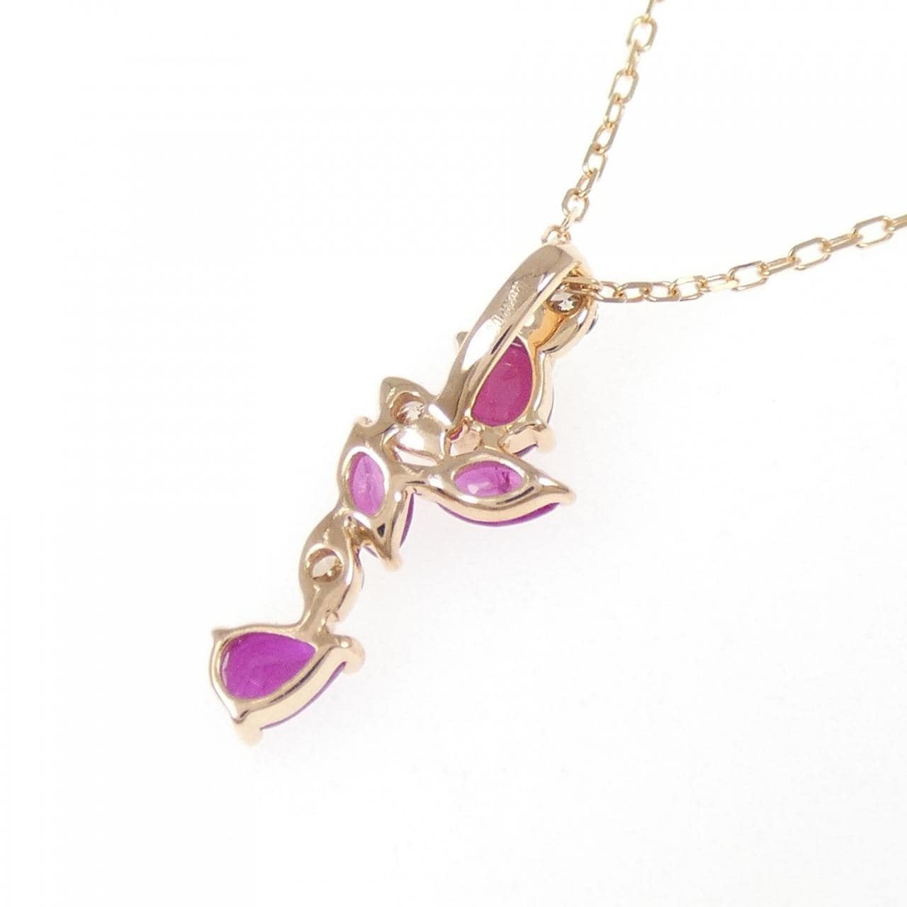 ジーエスティービー ルビー ネックレス 0.40CT