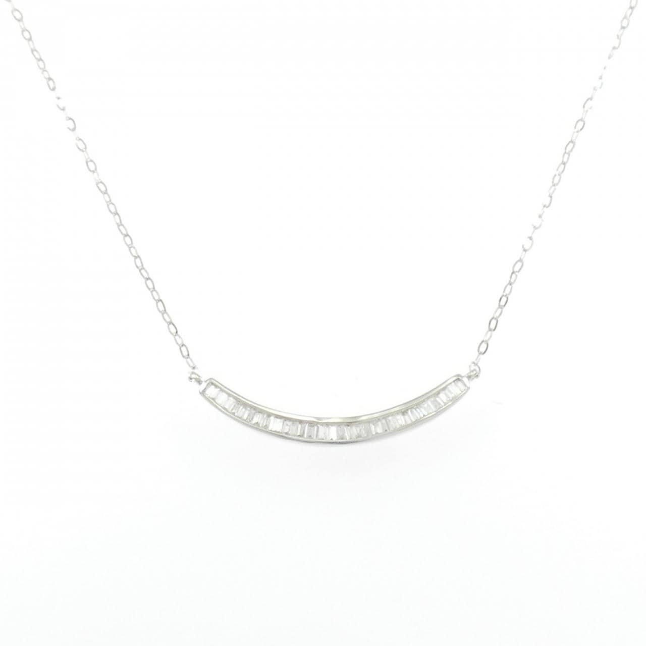 K18WG ダイヤモンド ネックレス 0.20CT