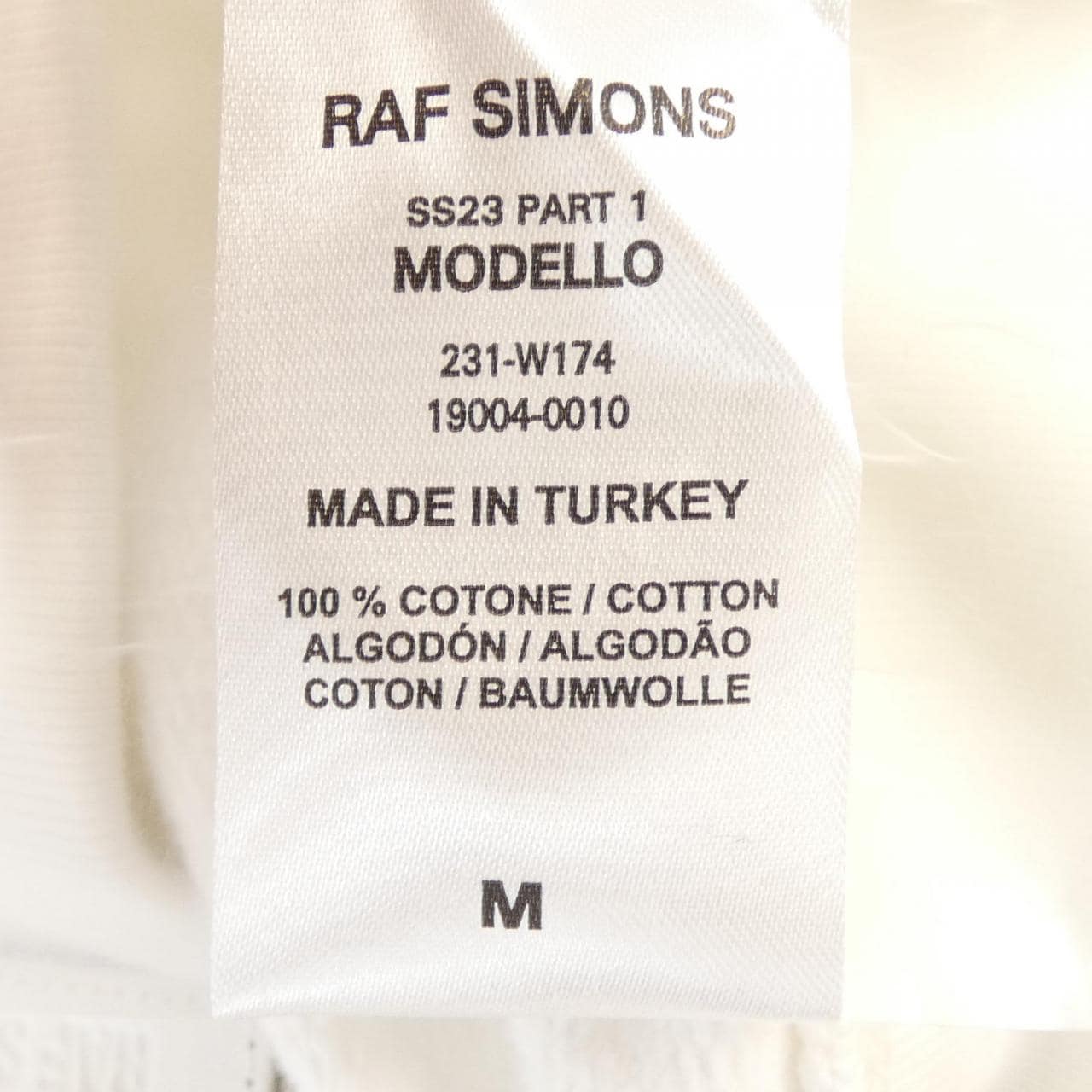 ラフシモンズ RAF SIMONS 231-W174-19004-0010 パーカー