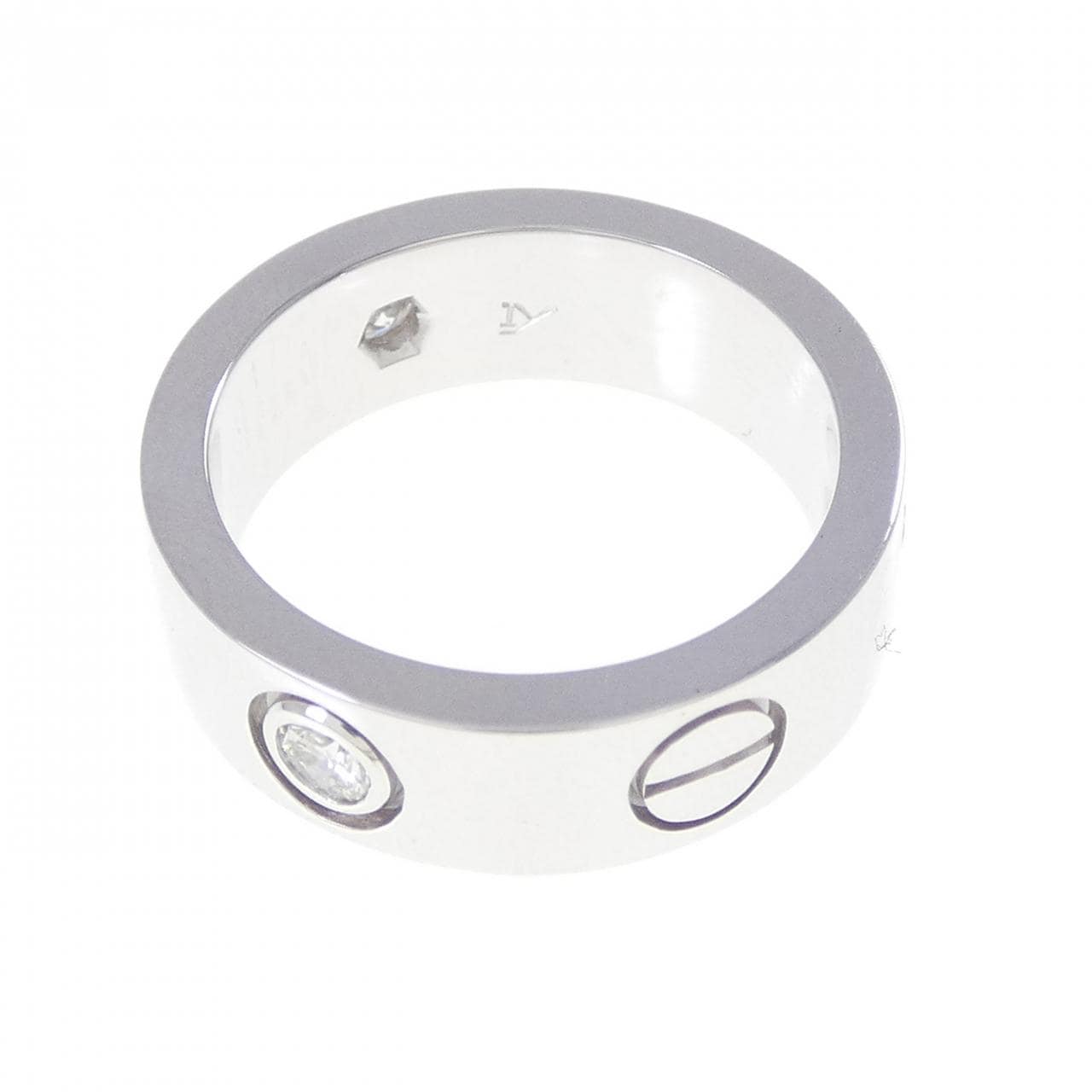 カルティエ ラブ ハーフダイヤ リング