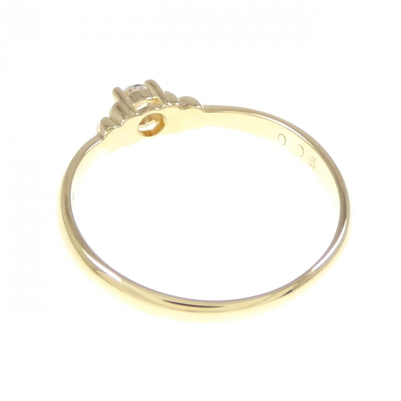 K18YG ダイヤモンド リング 0.08CT
