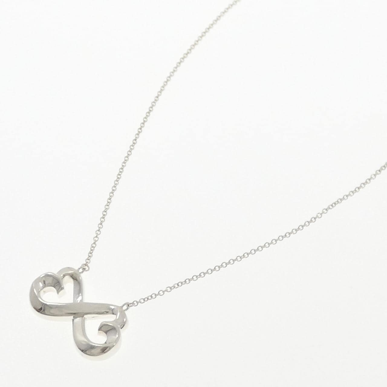 ティファニー ダブルラビングハート ネックレス