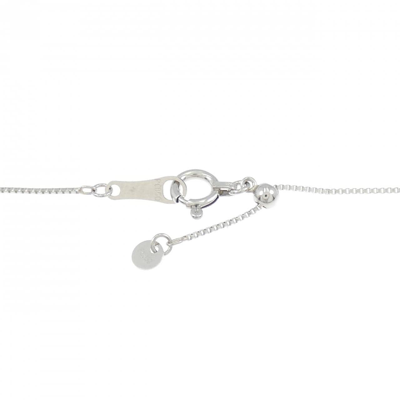 【新品】PT900/PT850 ダイヤモンド ネックレス 0.18CT