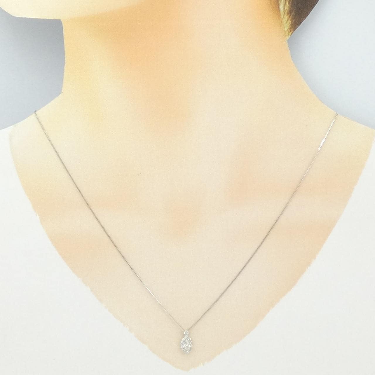 PT950/PT850 ダイヤモンド ネックレス 0.30CT