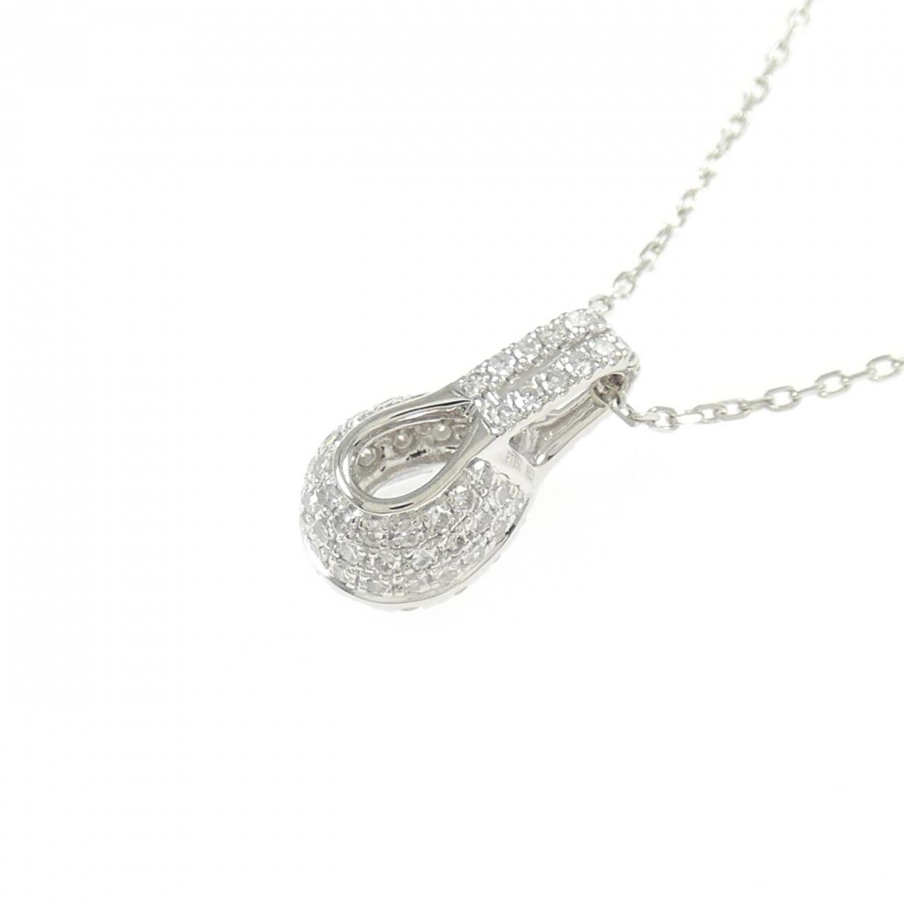 PT950 ダイヤモンド ネックレス 0.30CT D VS1 ペアシェイプ