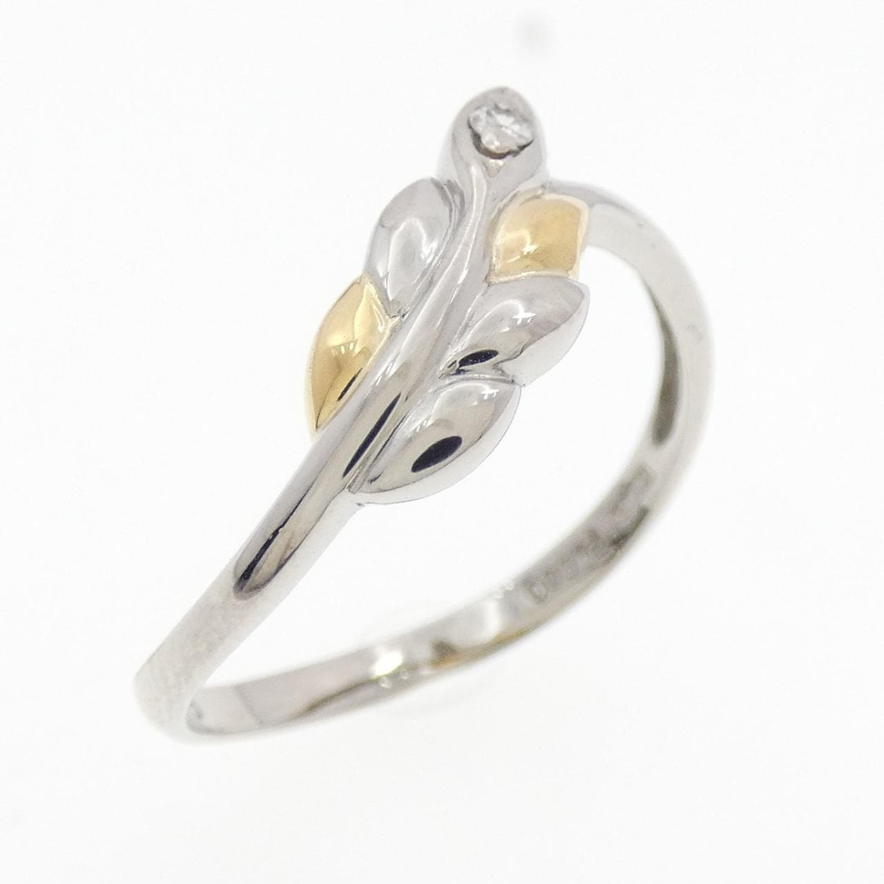 PT900/K18YG ダイヤモンド リング 0.016CT