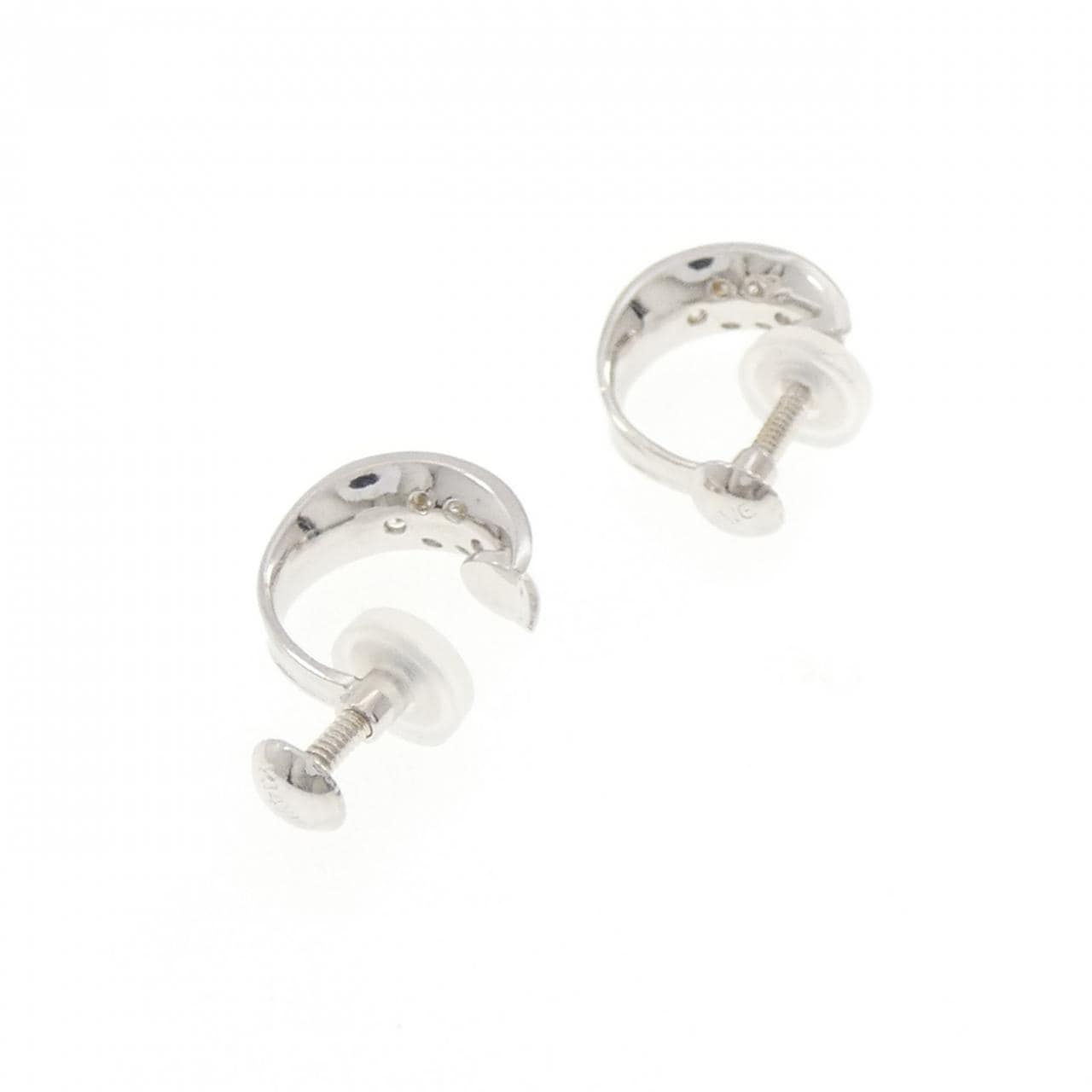 K10WG ダイヤモンド イヤリング 0.12CT
