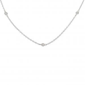 K18WG ダイヤモンド ネックレス 0.13CT