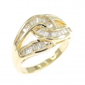 K18YG ダイヤモンド リング 0.70CT
