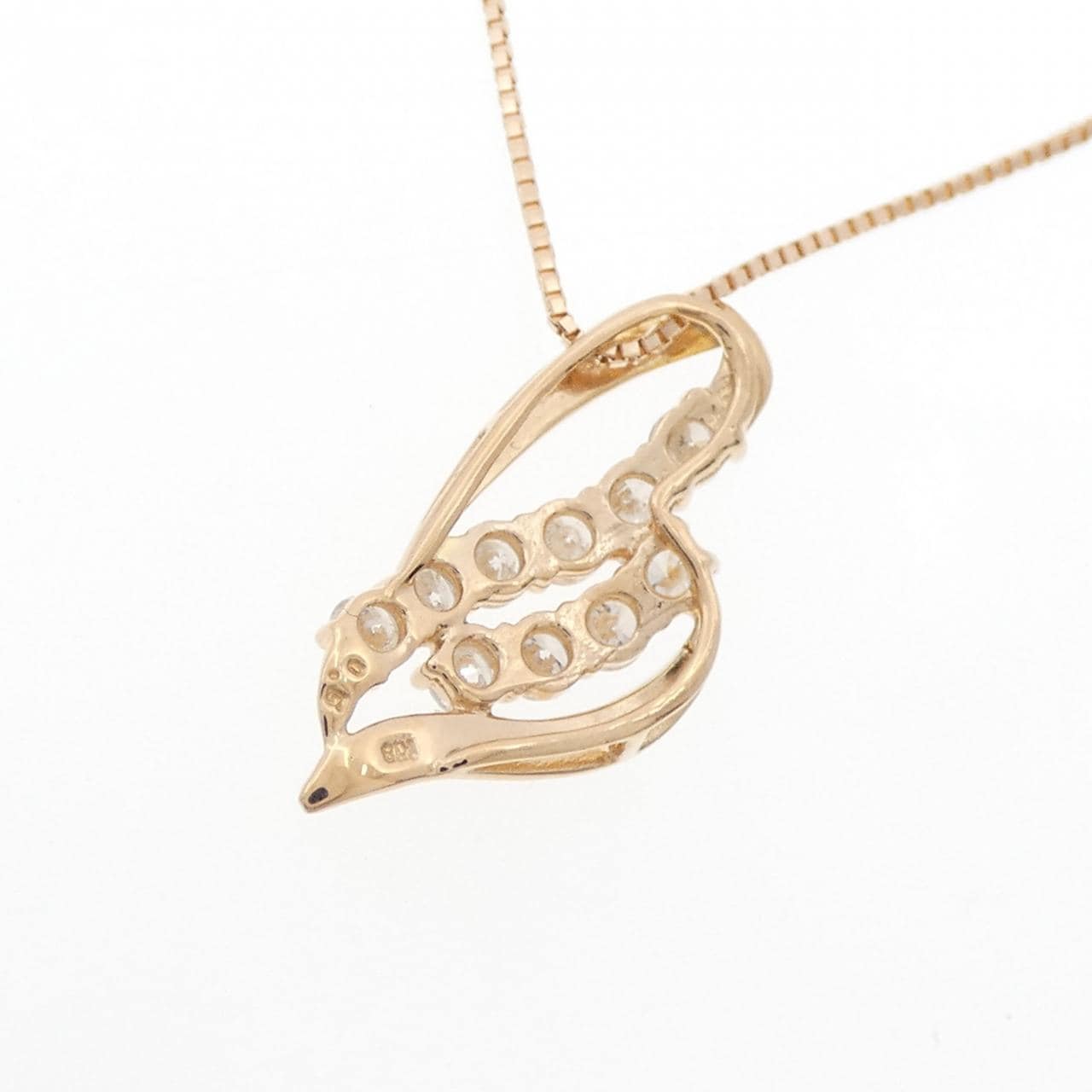 K18PG ダイヤモンド ネックレス 0.5CT