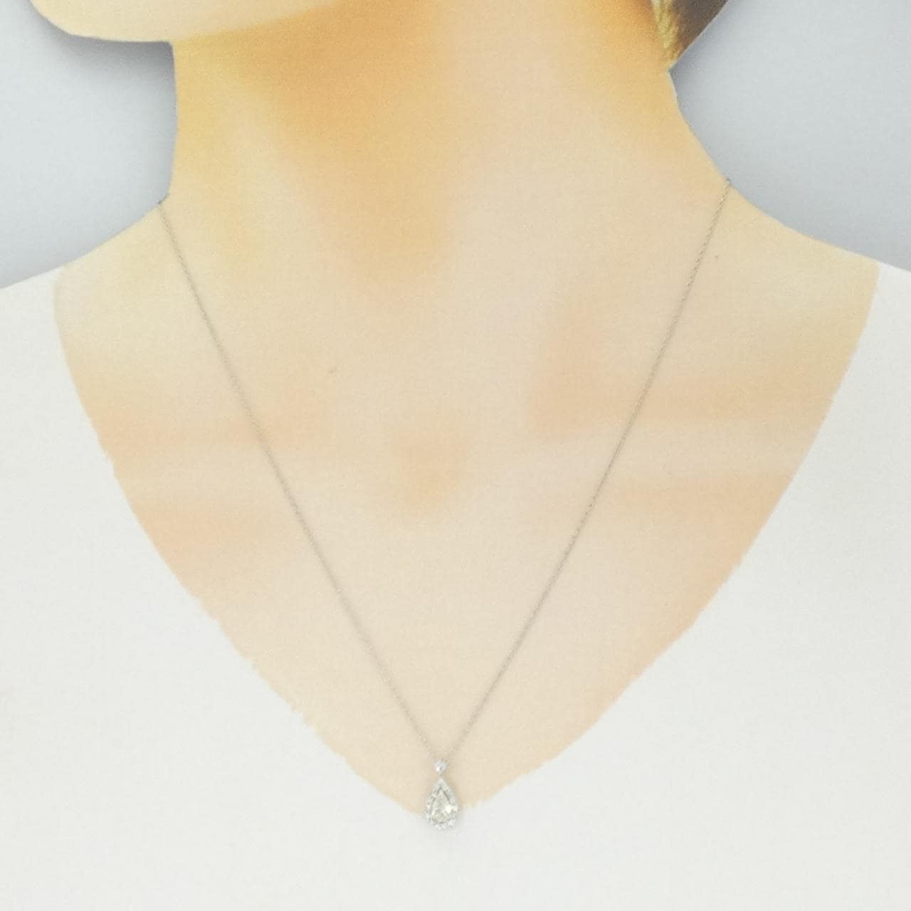 PT900/PT850 ダイヤモンド ネックレス 0.281CT