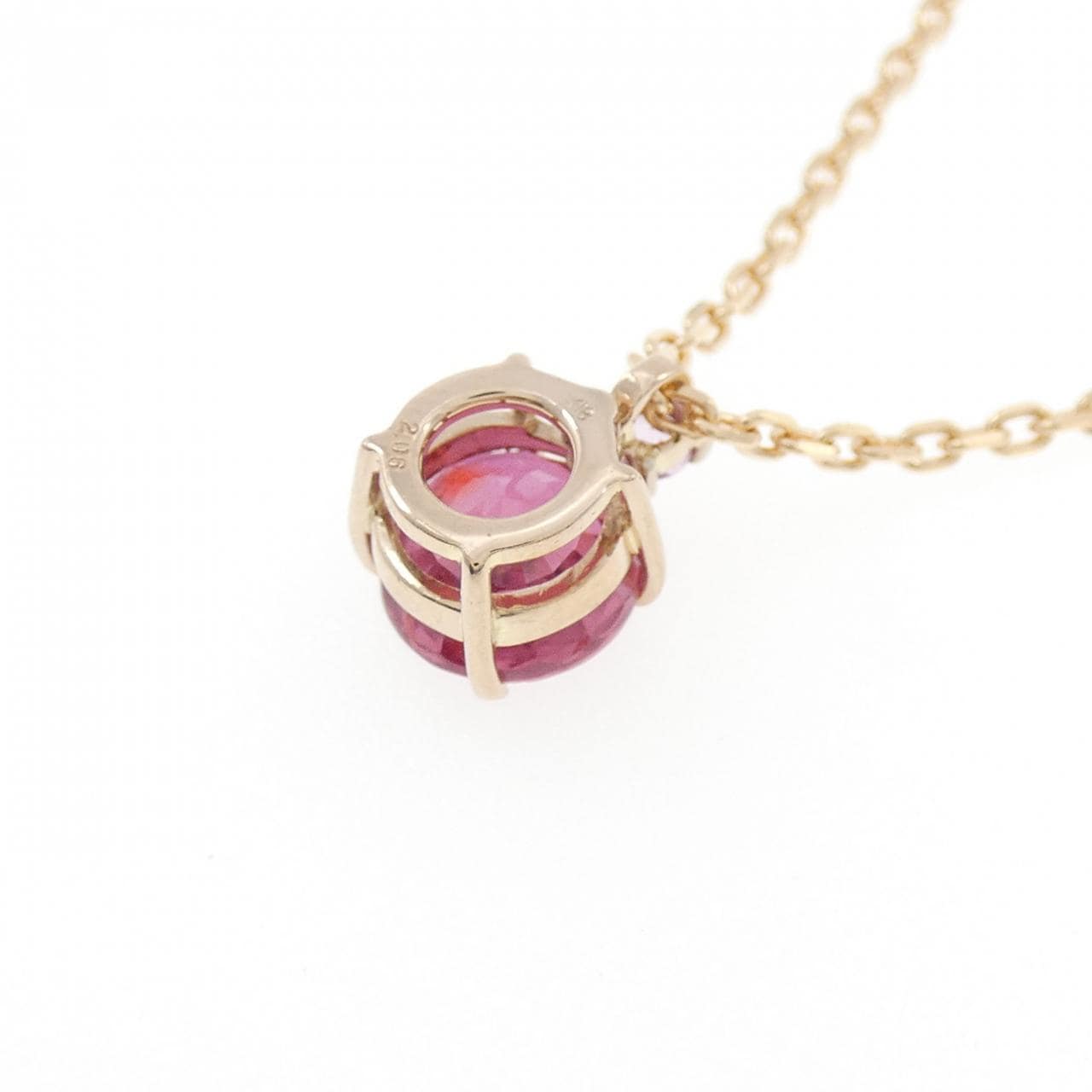K18PG ルビー ネックレス 2.06CT