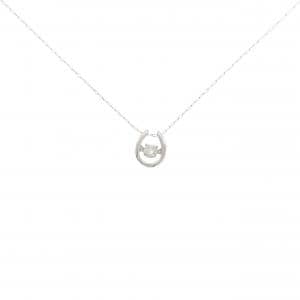 PT900/PT850 ホースシュー ダイヤモンド ネックレス 0.18CT