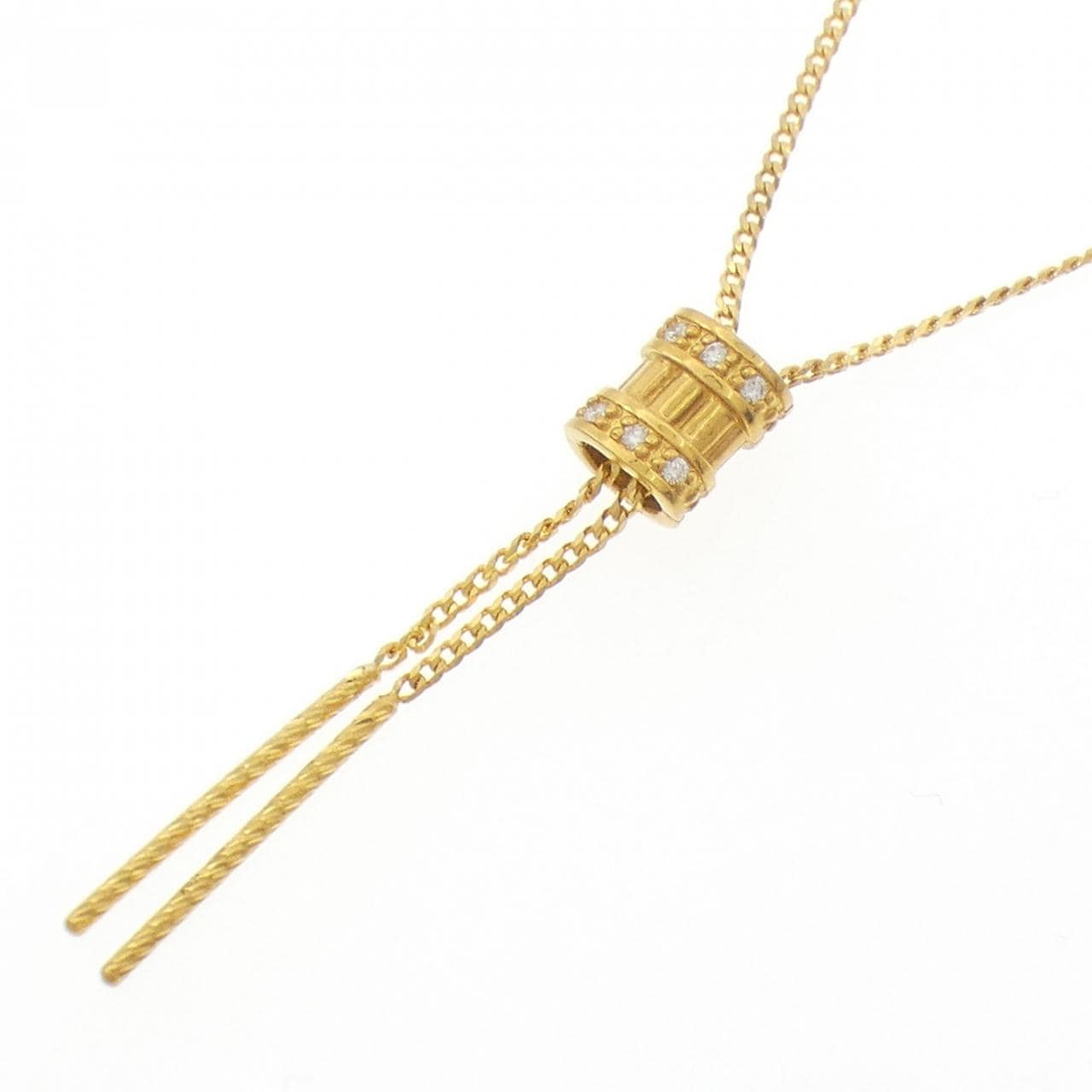 K24YG ダイヤモンド ネックレス 0.03CT