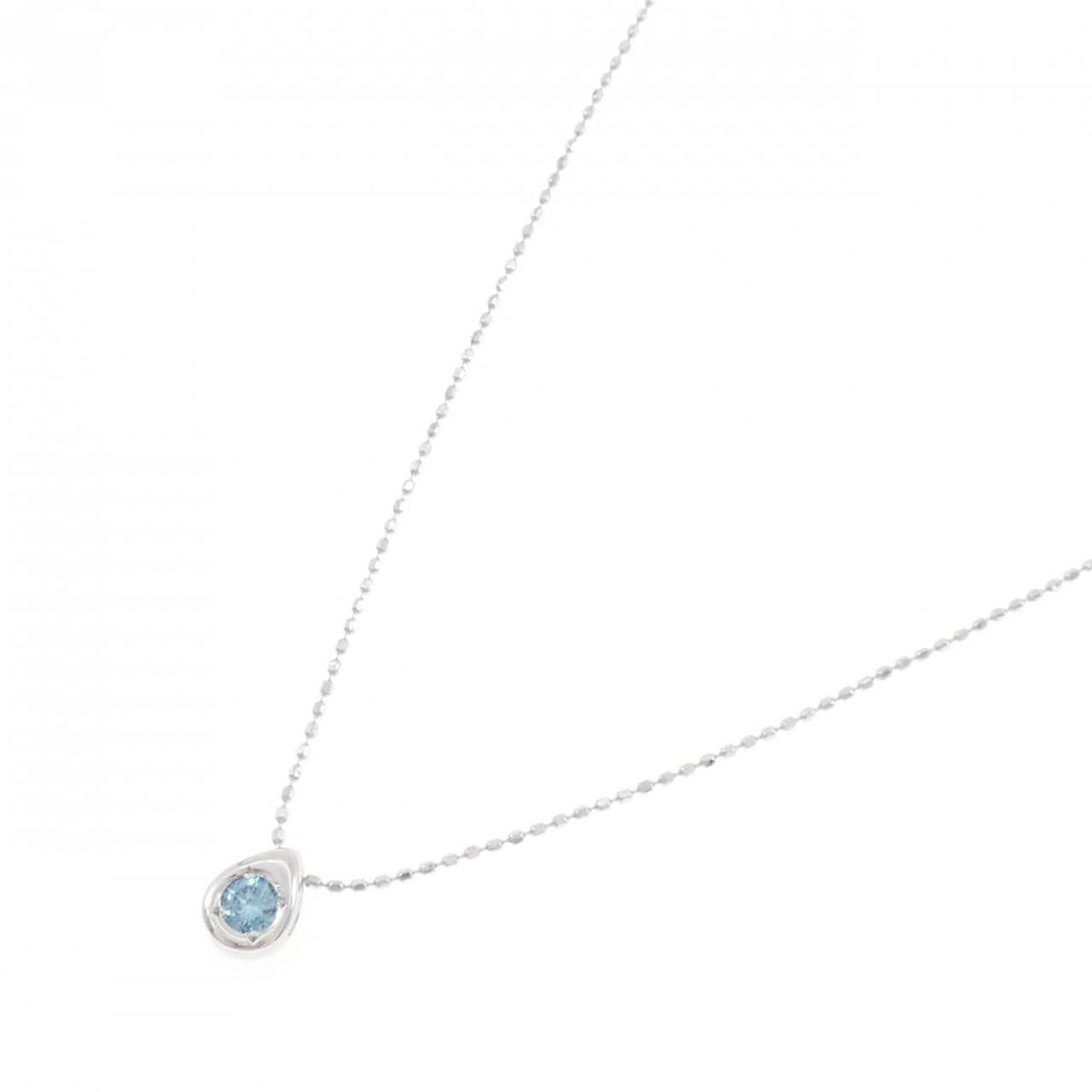 K18WG ダイヤモンド ネックレス 0.10CT