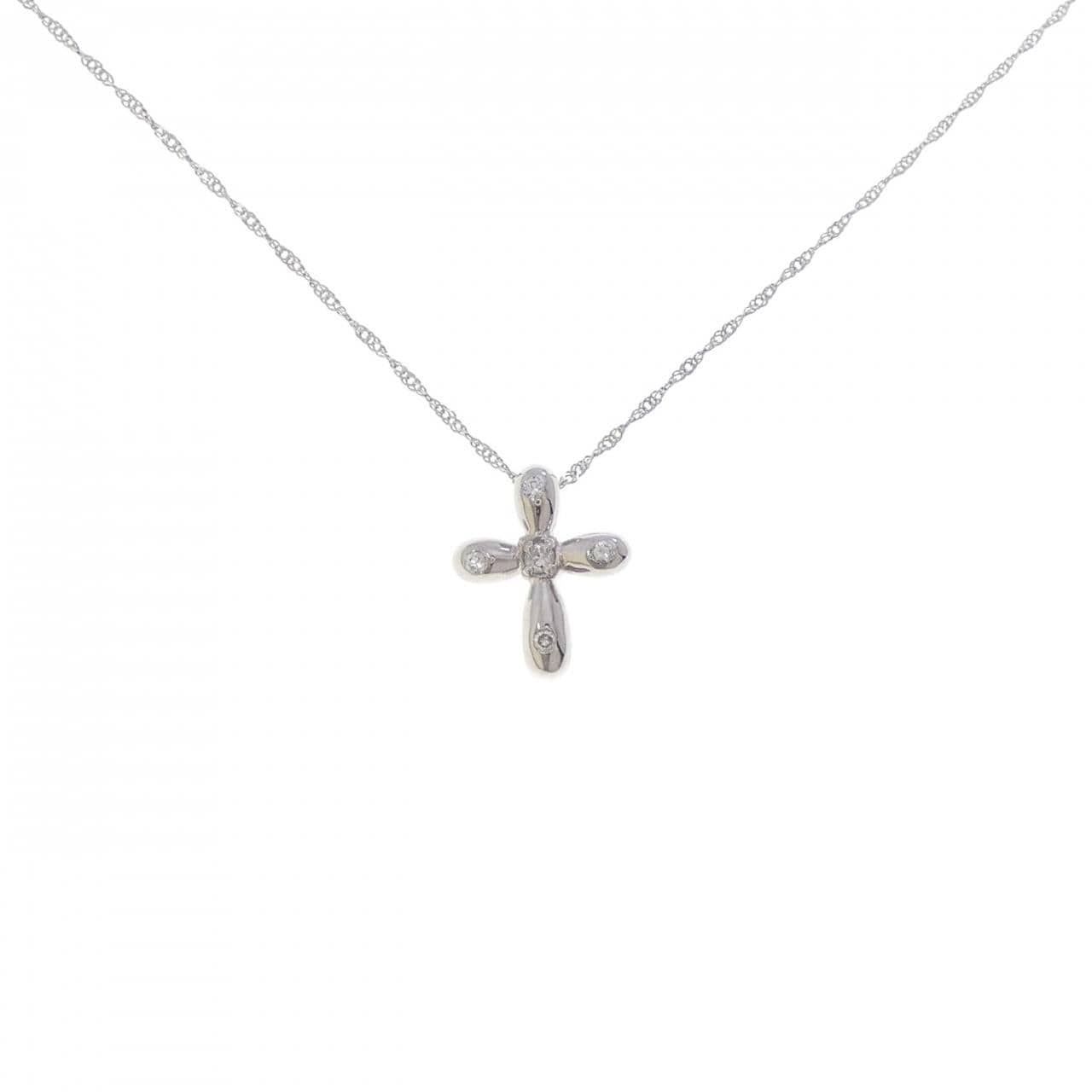 PT900/PT850 ダイヤモンド ネックレス 0.08CT