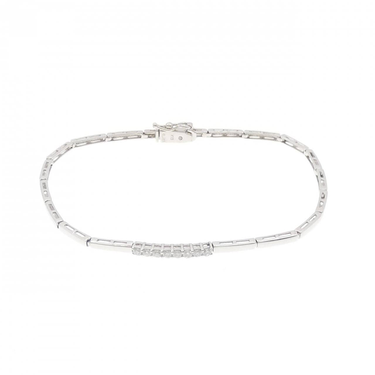 K18WG ダイヤモンド ブレスレット 0.20CT