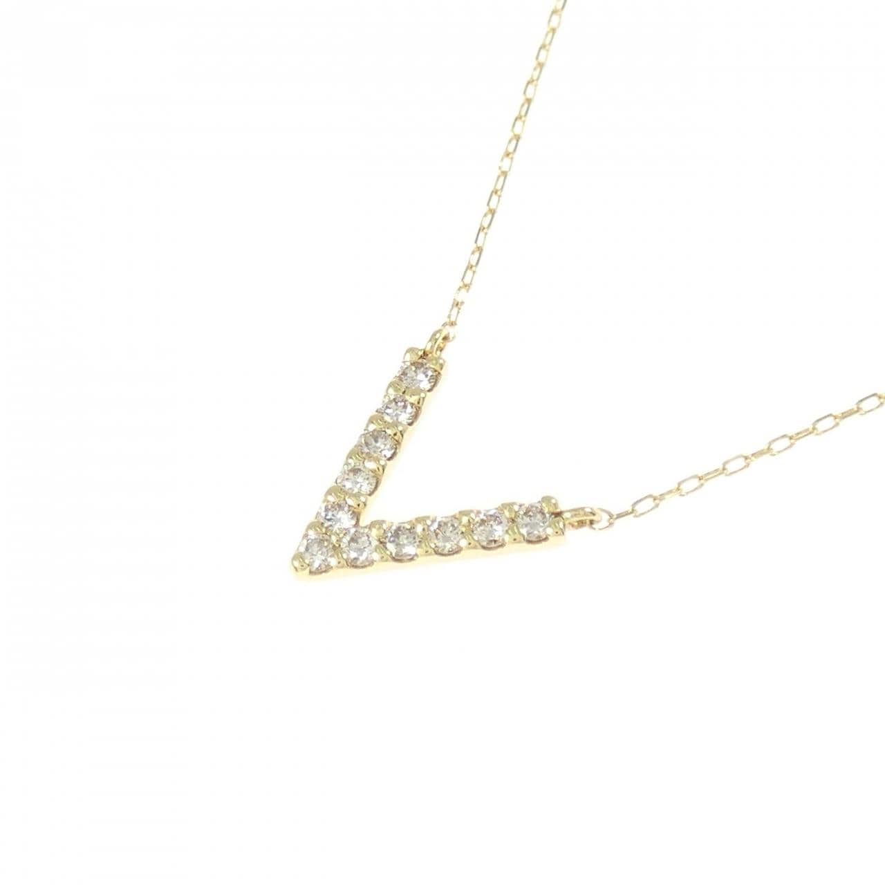 K18YG ダイヤモンド ネックレス 0.10CT