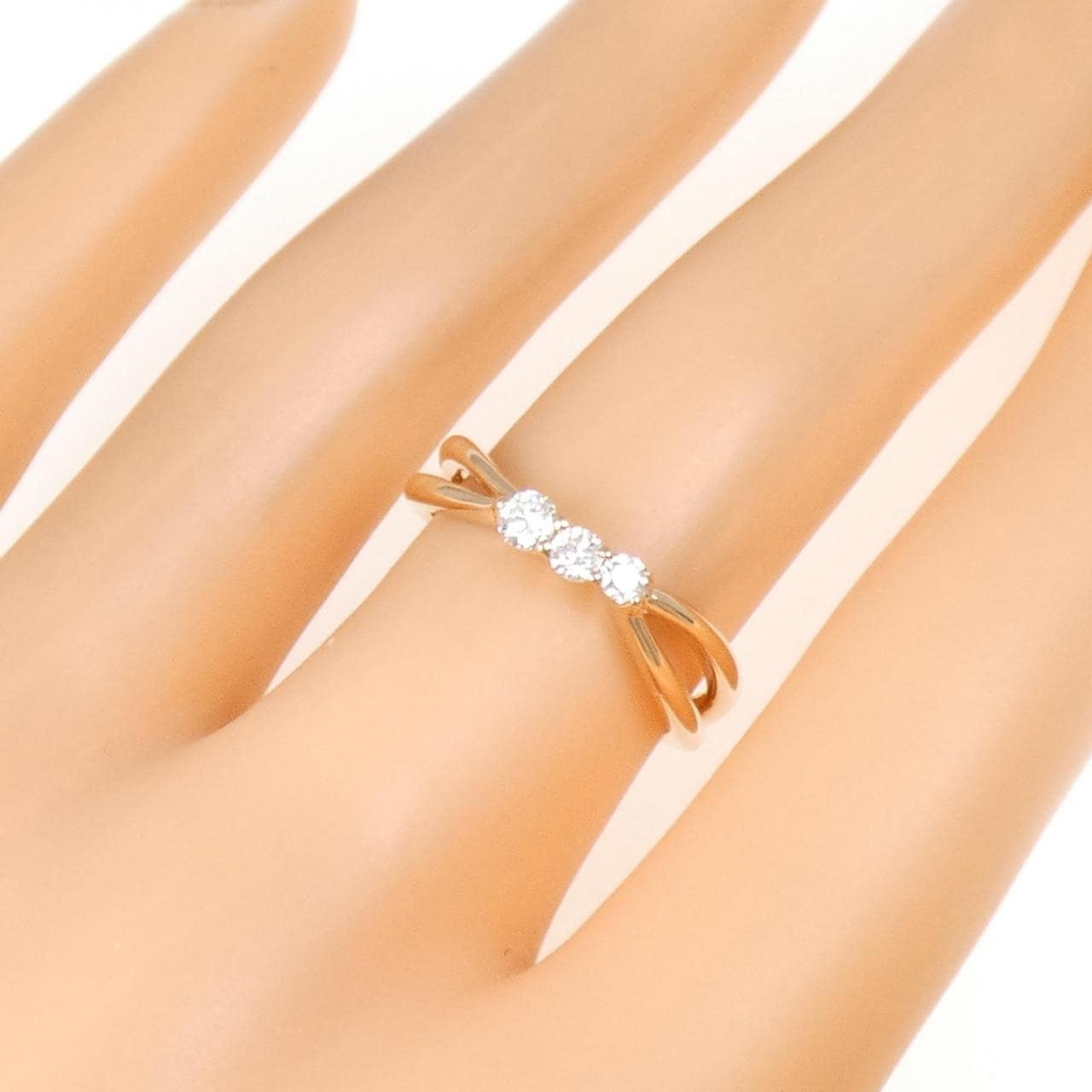 K18PG ダイヤモンド リング 0.20CT