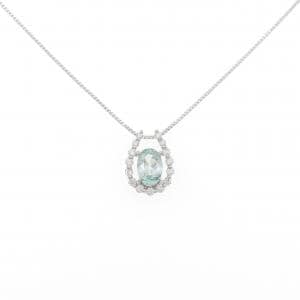 PT900/PT850 ユークレース ネックレス 0.638CT