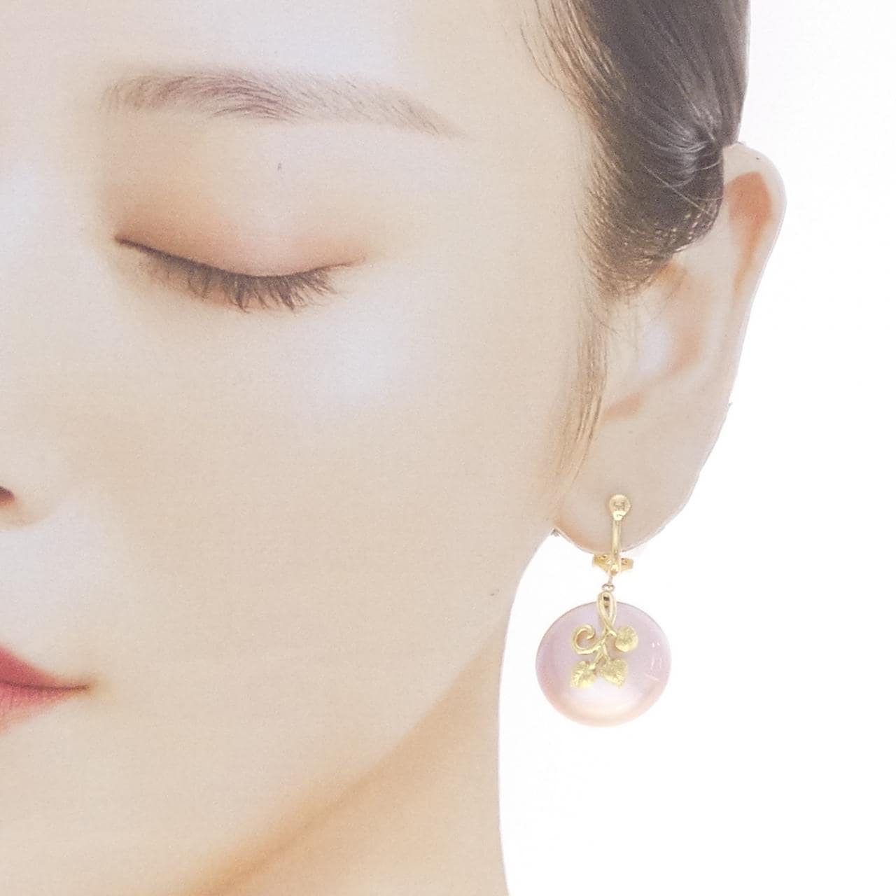 K18YG マベパール イヤリング