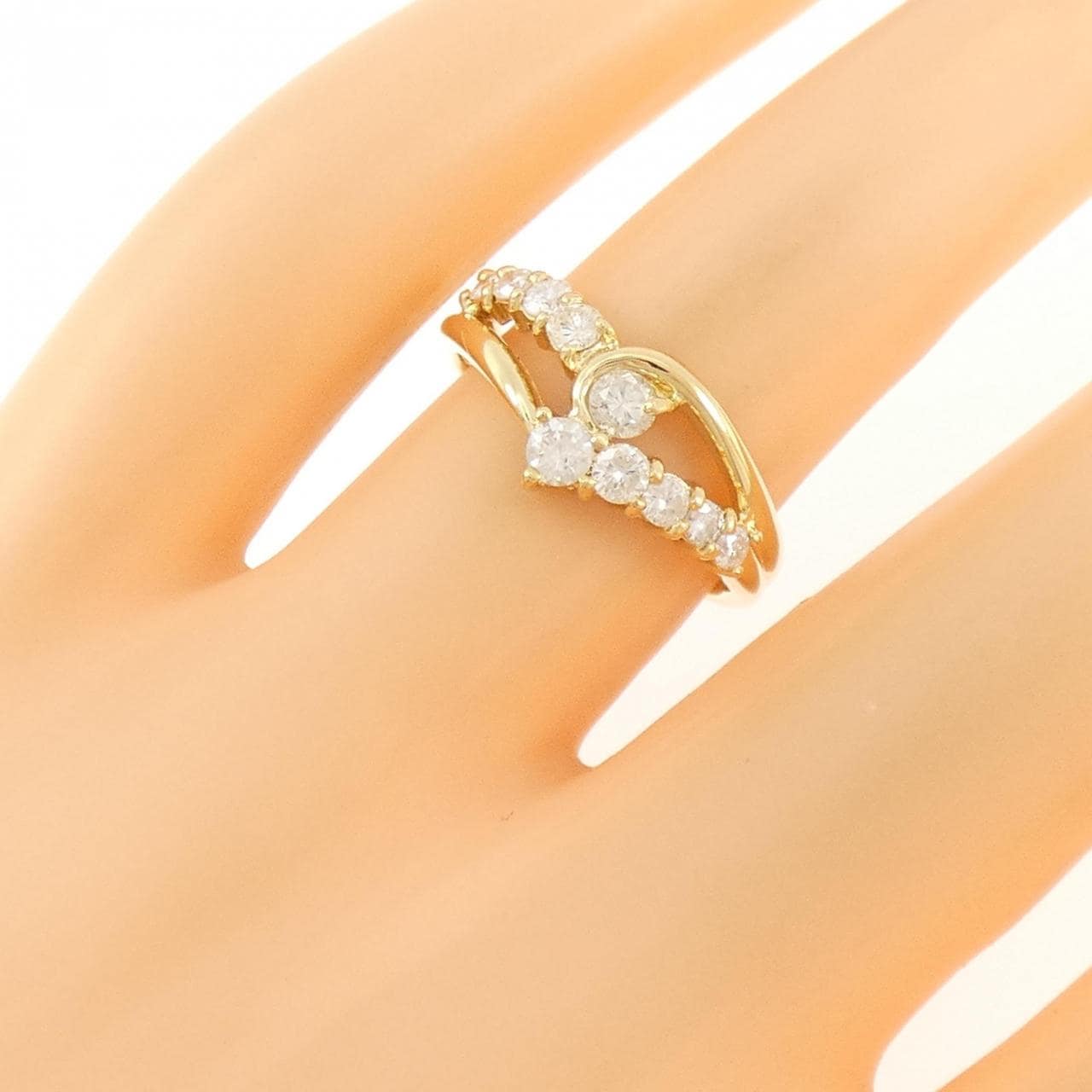 K18YG ダイヤモンド リング 0.54CT