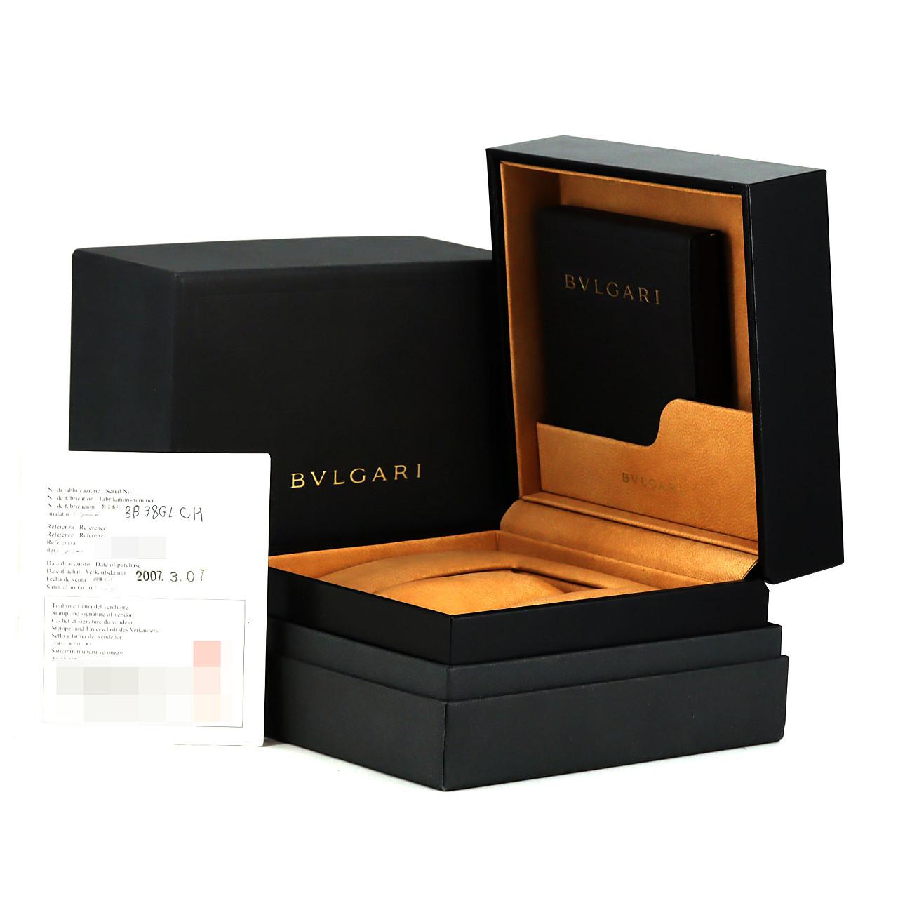 寶BVLGARI BVLGARI BVLGARI碼錶 黃金 BB38GLCH 黃金自動上弦