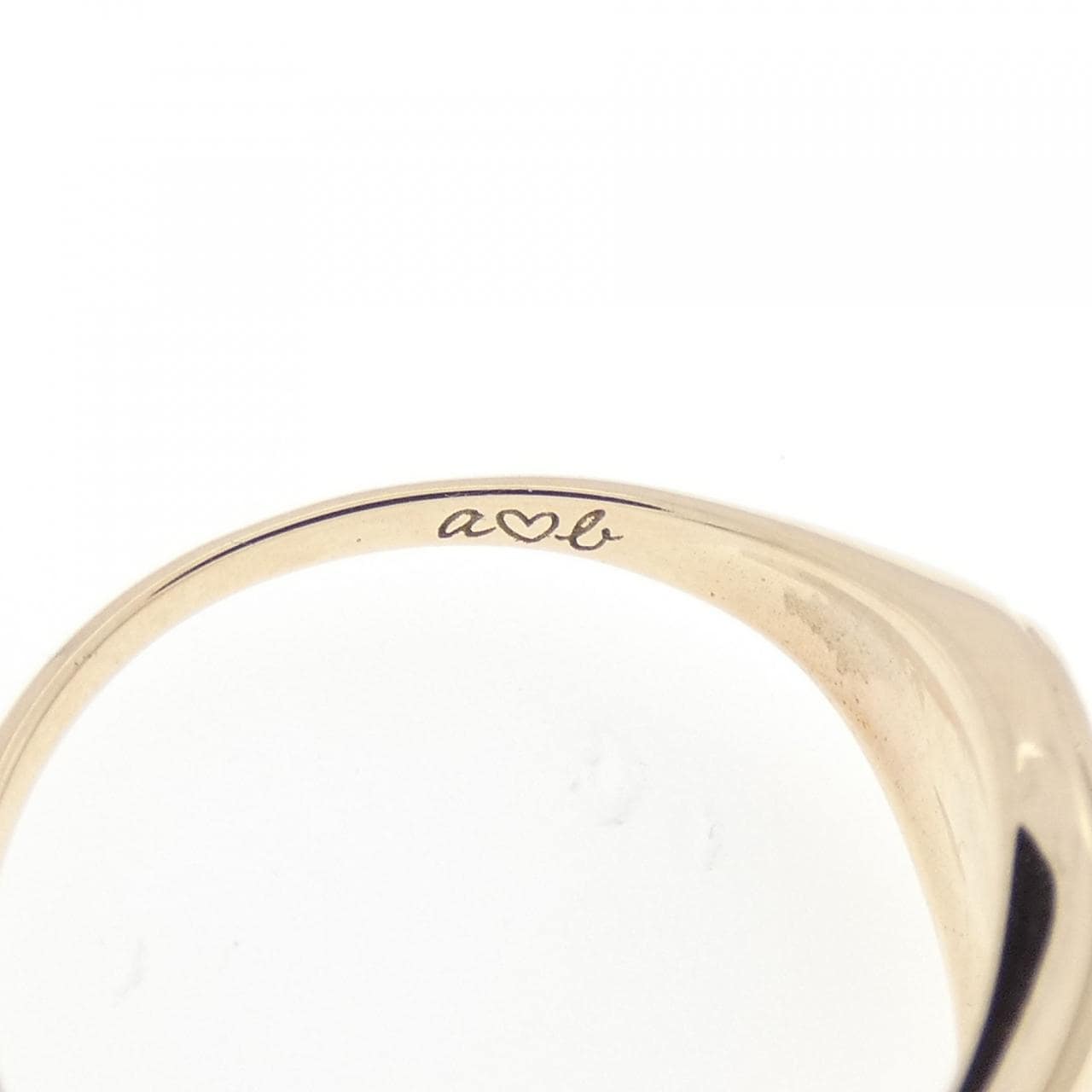 アーカー エリプスイニシャル ピンキー リング