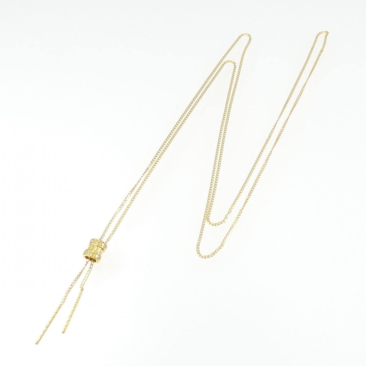K24YG ダイヤモンド ネックレス 0.03CT