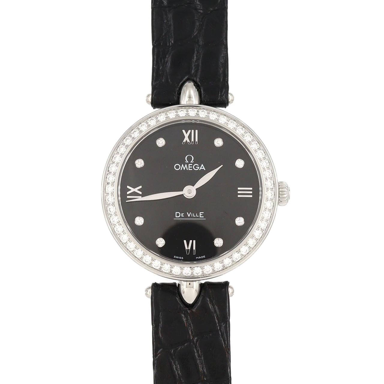 【新品】オメガ デ･ヴィル プレステージデュードロップ/D･8P 424.18.27.60.51.001 SS クォーツ