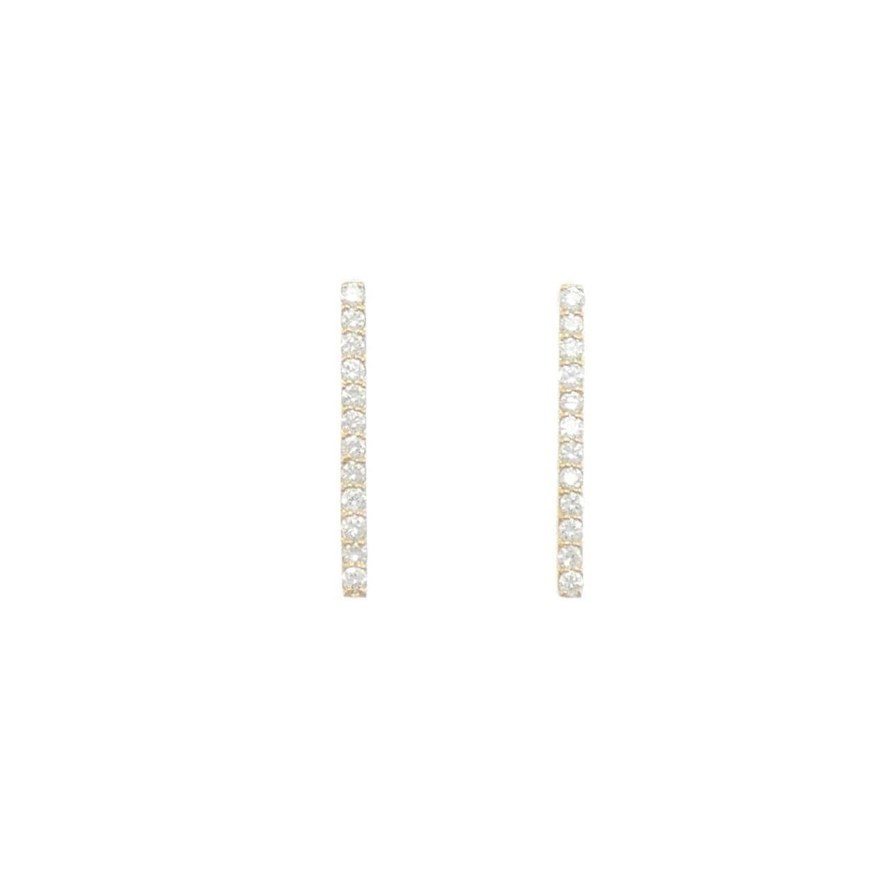 [再加工款] K18YG钻石耳环0.40CT