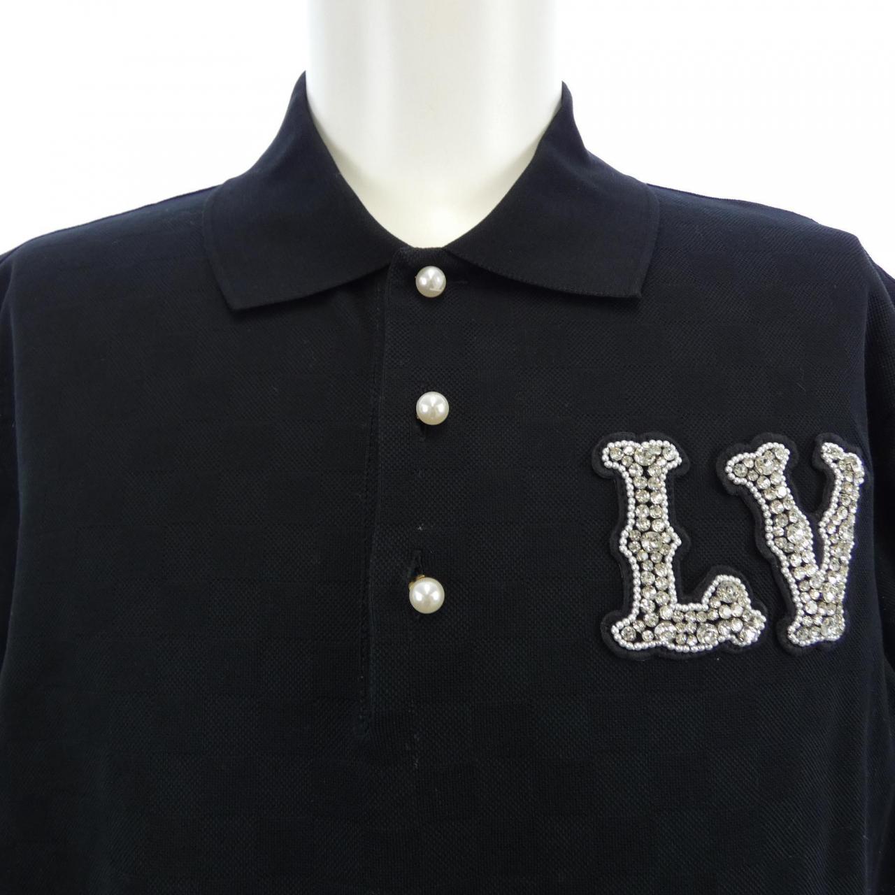 ルイヴィトン LOUIS VUITTON コットンピケポロウィズエンブロイダードLVパッチ HQY61WJUV ポロシャツ
