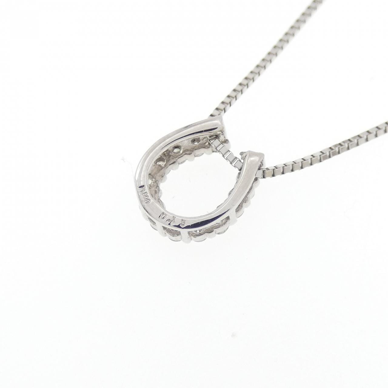 PT900/PT850 ホースシュー ダイヤモンド ネックレス 0.15CT