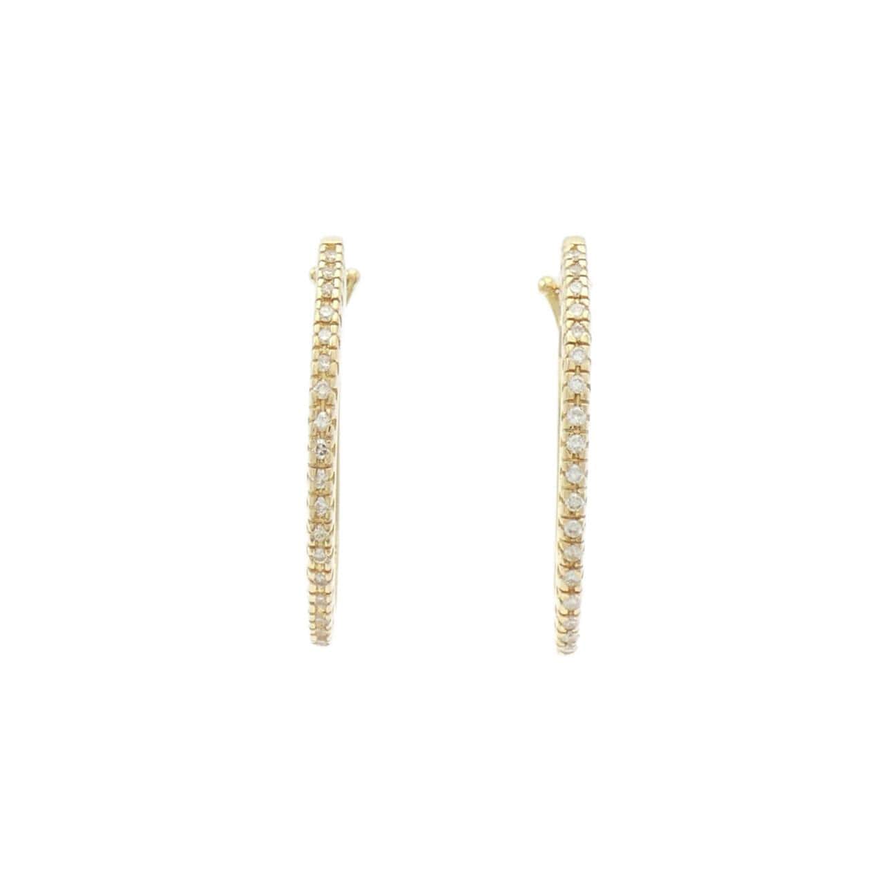 K18YG/750YG ダイヤモンド ピアス 0.20CT