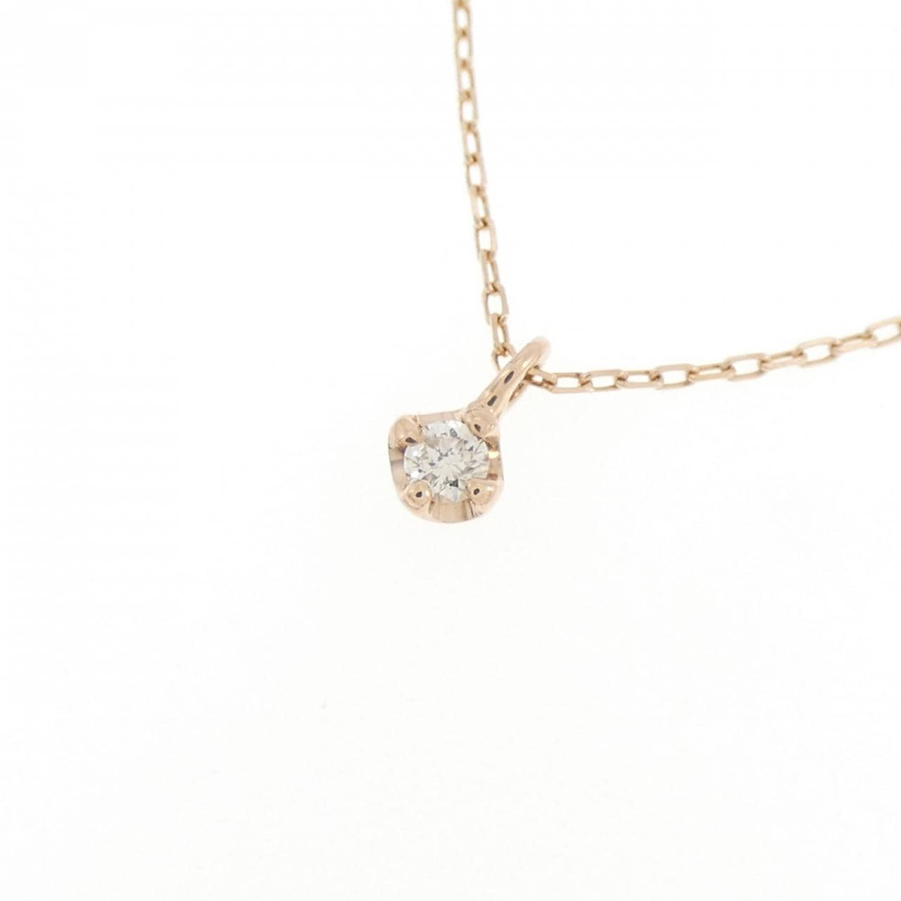 K10PG ダイヤモンド ネックレス 0.03CT
