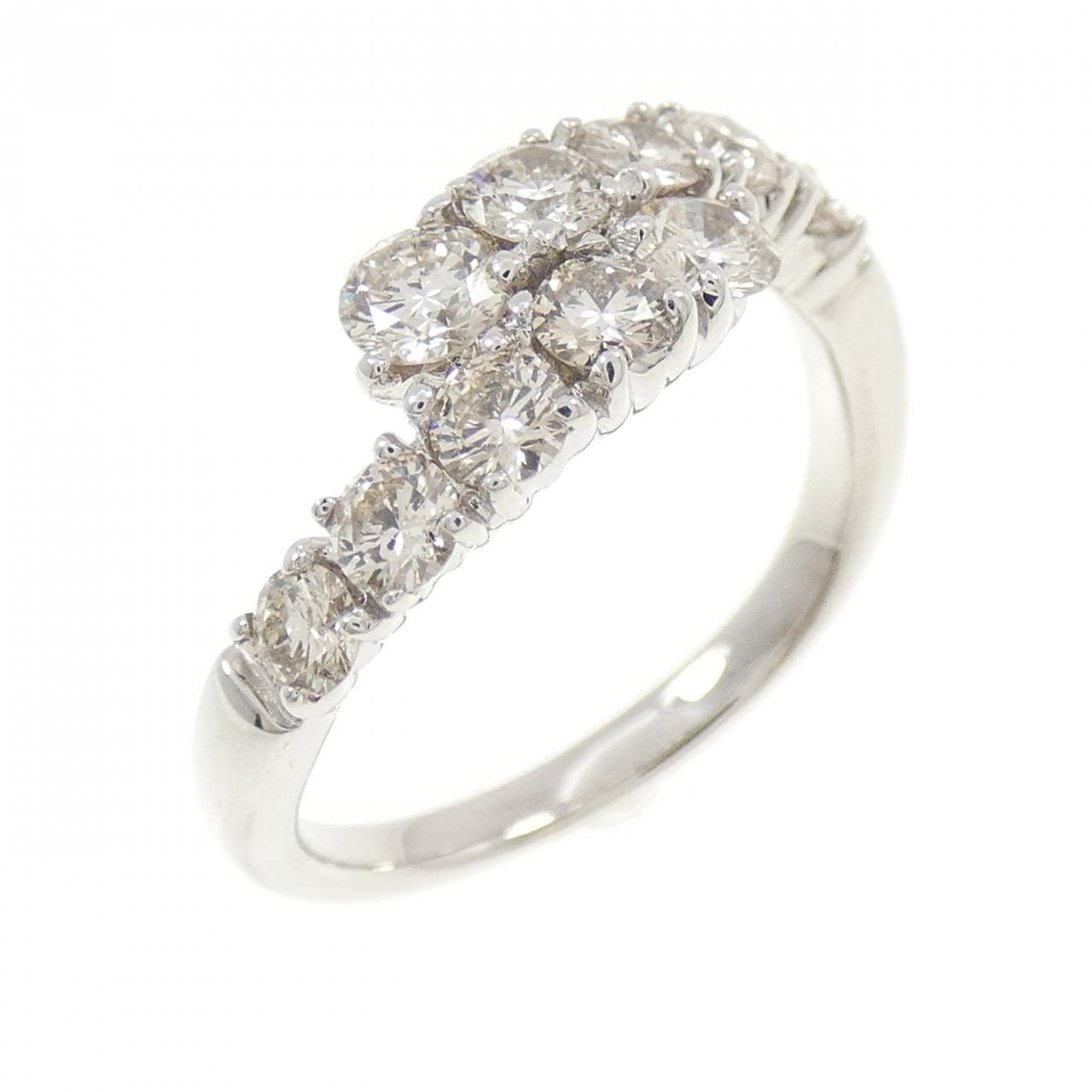 K18WG ダイヤモンド リング 1.00CT