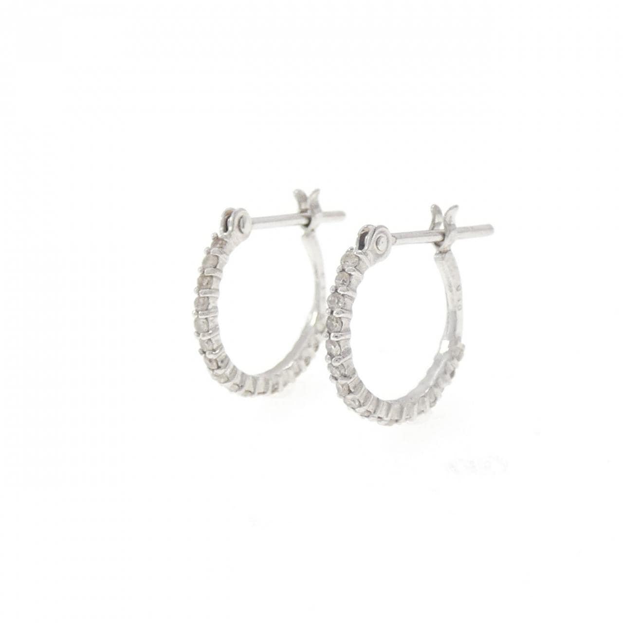 K18WG ダイヤモンド ピアス 0.20CT