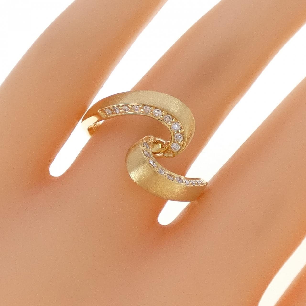 K18YG ダイヤモンド リング 0.16CT