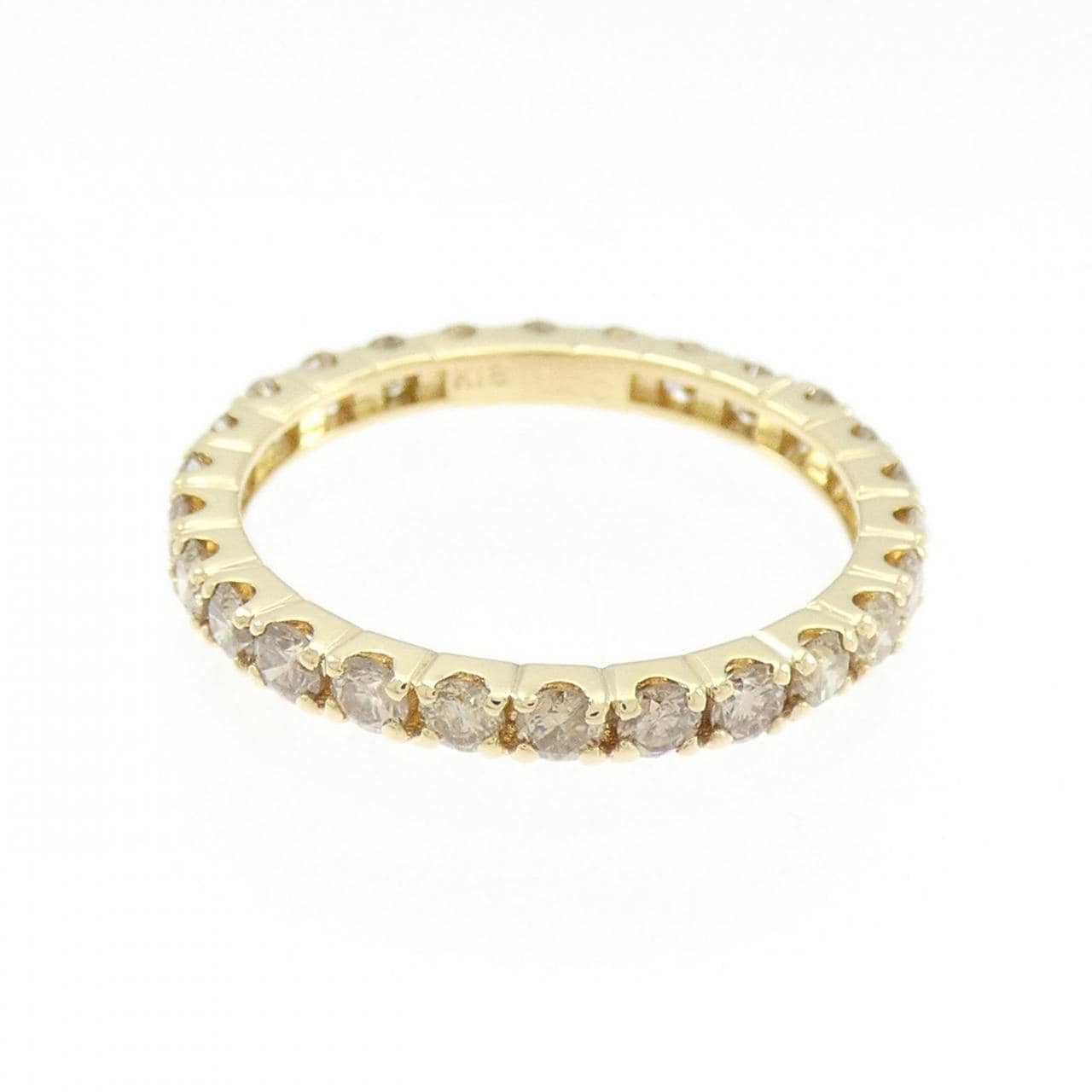 K18YG フルエタニティ ダイヤモンド リング 1.00CT