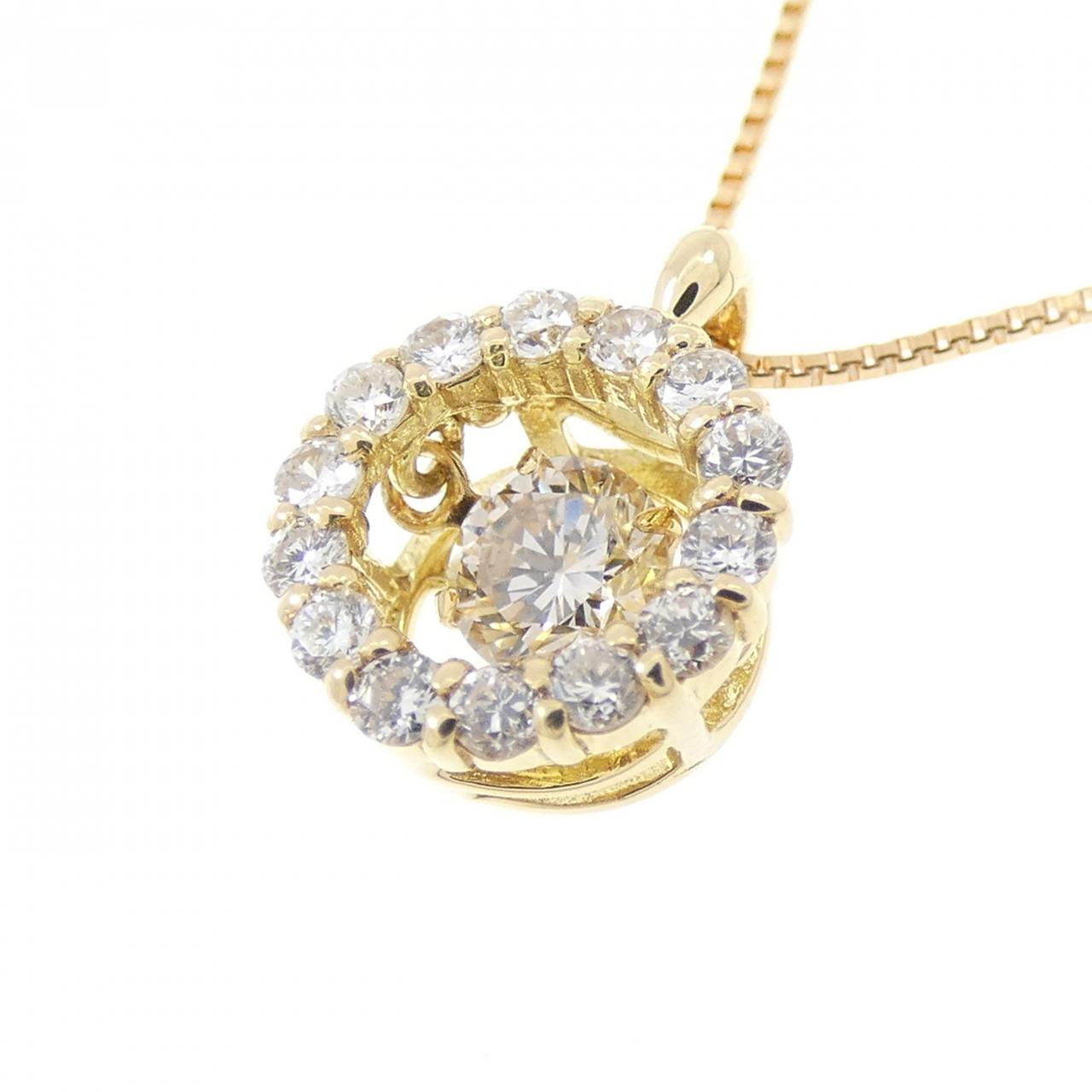 K18YG ダイヤモンド ネックレス 0.23CT
