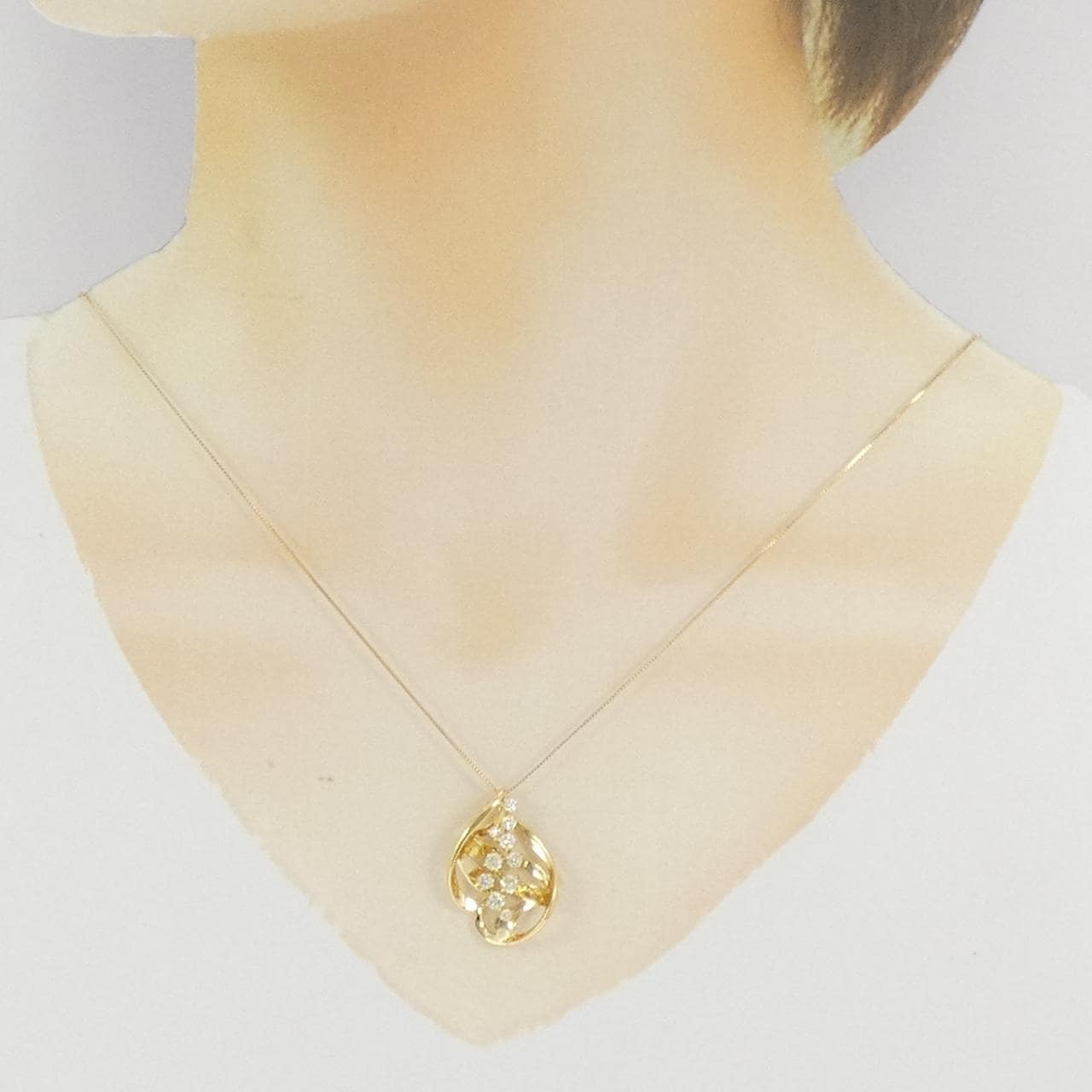 K18YG ダイヤモンド ネックレス 0.51CT
