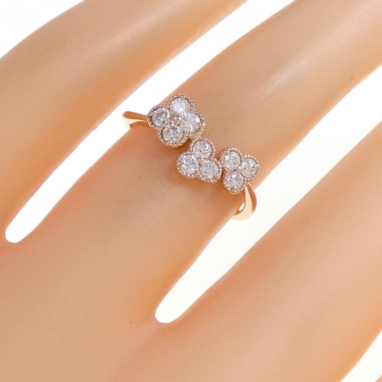 K18PG ダイヤモンド リング 0.36CT