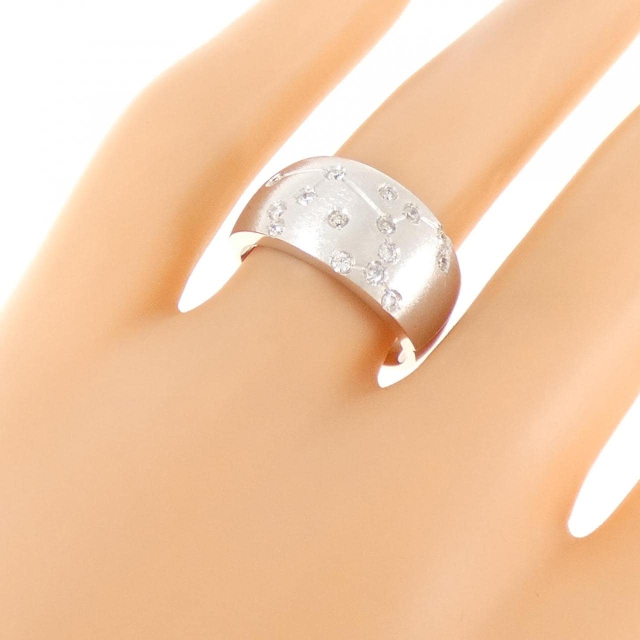 K18WG ダイヤモンド リング 0.20CT